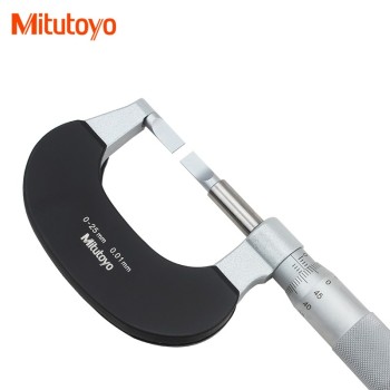 三丰（Mitutoyo）122-101-10薄片型千分尺0-25mm/0.01mm 普通型/A型  122-102-10：25-50mm/0.01mm   122-104-10：75-100mm/0.01mm