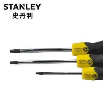 史丹利（STANLEY）胶柄中孔花形螺丝批TT9x80mm 62-090-23