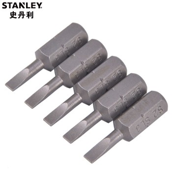 史丹利（STANLEY）6.3MM系列一字旋具头SL4.0x25mm(x10) 63-002T-23