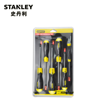 史丹利（STANLEY）6件套胶柄中孔花形螺丝批 65-156-0-23