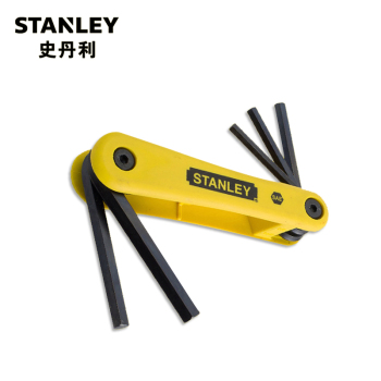 史丹利（STANLEY）5件套英制折叠式内六角扳手3/16"-3/8" 69-260-23C