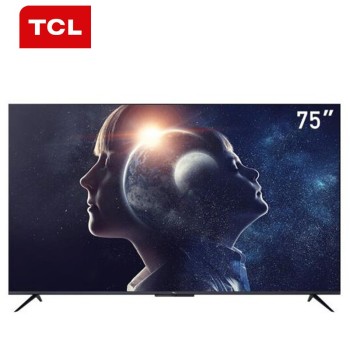 TCL 2021新款 D8S系列 4K超高清HDR全面屏防蓝光 免唤醒远场语音无线网络液晶电视机 75D8S 75英寸全面屏