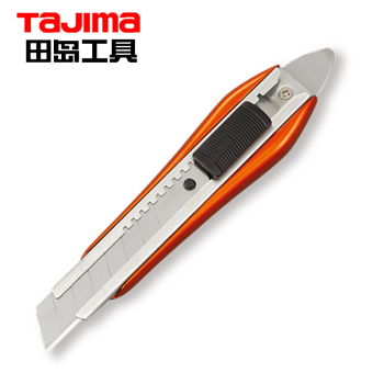 田岛（TaJIma）L520 铝合金美工刀 带爪 橙色