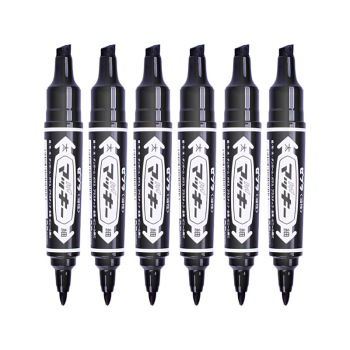 斑马牌（ZEBRA）大双头记号笔 油性标记笔 物流大头笔 签名马克笔 MO-150 黑色 10支/盒