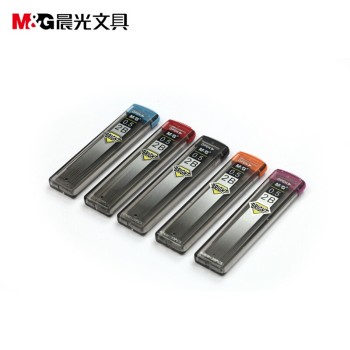 晨光（M&G）2B自动铅芯 0.5mm 替芯活动铅笔铅芯替芯 学生文具 0.5mm SL-301 黑色1盒 外观颜色随机