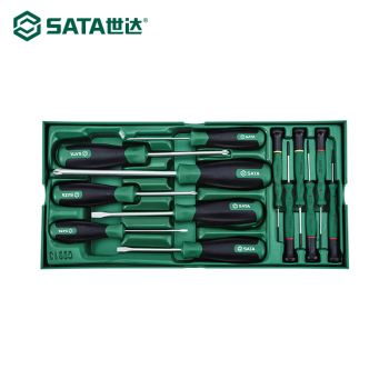 世达（SATA）工具托组套-13件螺丝批
