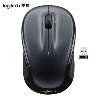 罗技（Logitech）M325无线鼠标 笔记本电脑台式机USB便携鼠标 办公鼠标 带优联 灰色