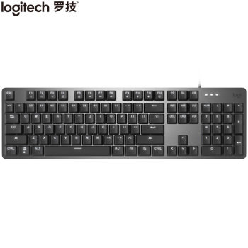 罗技（Logitech）K845 机械键盘 有线键盘 办公游戏 全尺寸 黑色 TTC轴 K845TTC 红轴