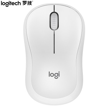  罗技（Logitech）M221轻音鼠标 无线鼠标 办公鼠标 对称鼠标 带无线微型接收器 米白色