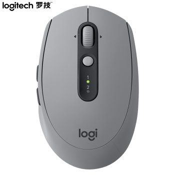 罗技（Logitech）M590轻音鼠标 无线蓝牙鼠标 办公鼠标 对称鼠标 带优联接收器 砂岩灰