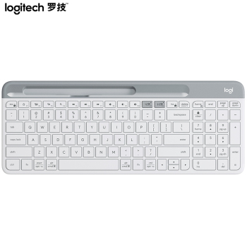 罗技（Logitech）K580 键盘 无线蓝牙键盘 办公键盘 便携超薄键盘 笔记本键盘 平板键盘 K580白色