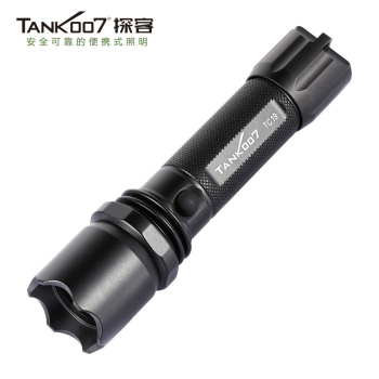 TANK007 探客 TC19标准巡逻安防手电正品强光远射直充手电筒