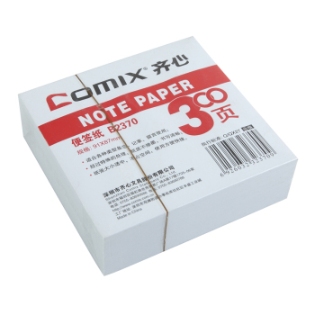 齐心(Comix)  B2370 便签纸（94*87mm) 白
